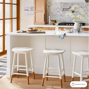 Haddonfield All Wood Backless Counter Height Barstool - Threshold™ designed with Studio McGee 509AH