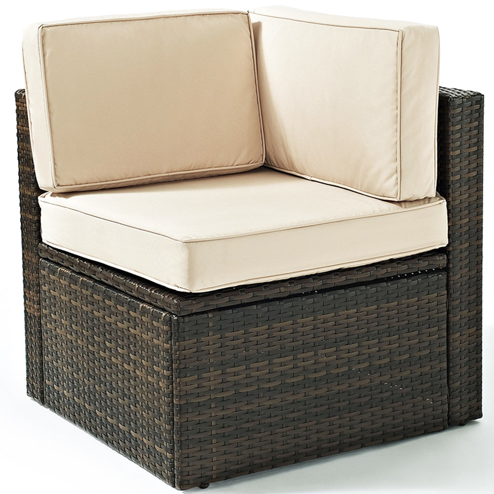 Crosley Furniture Palm Harbor Outdoor Wicker Corner Chair 3661RR