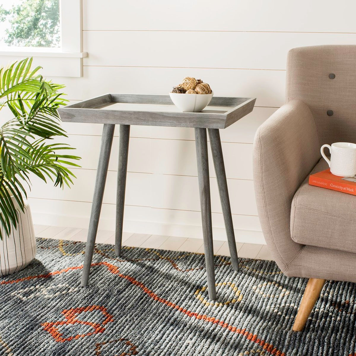 Nonie Slate Gray Side Table (SB997)