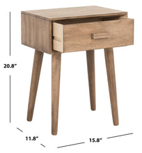 Load image into Gallery viewer, Lyle Desert Brown Storage Side Table (SB318)
