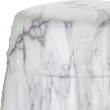 Load image into Gallery viewer, Jade Black &amp; White Marble Finish Swirl Garden Stool #788HW
