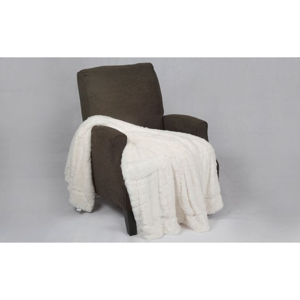 Home Soft Things Fluffy Throw - Antique White - 50