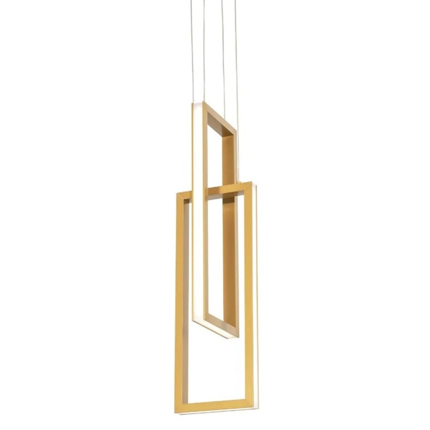 1 - Light Unique Rectangle LED Pendant