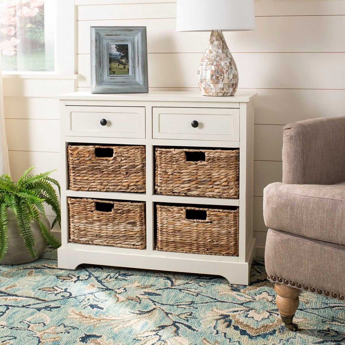 Herman Distressed Cream Chest (SB749)