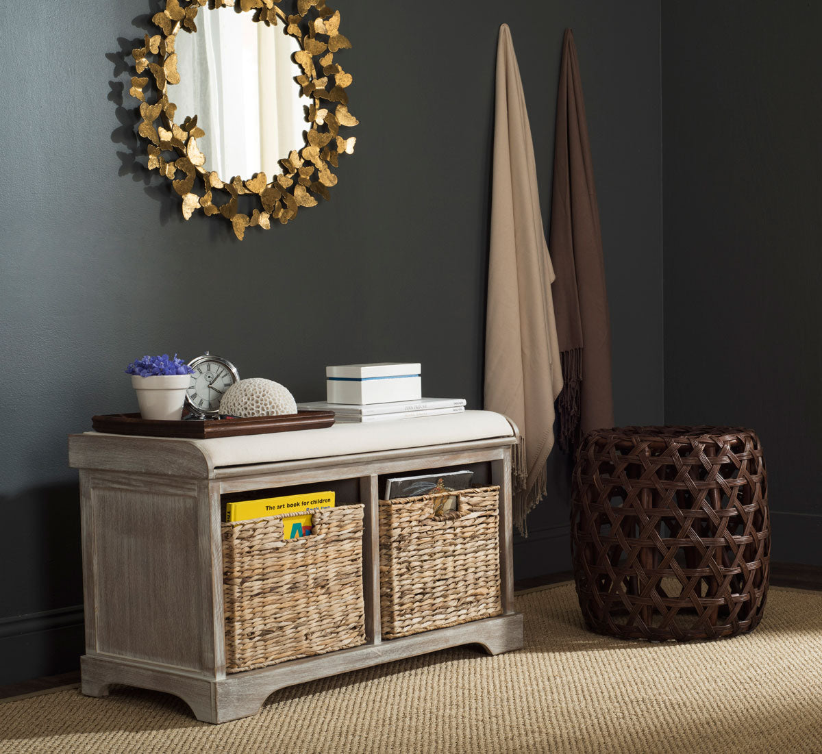 Freddy Wicker Storage Bench (LW20)