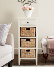 Load image into Gallery viewer, Michaela Distressed White Storage Side Table (SB375)
