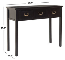 Load image into Gallery viewer, Cindy Black Storage Console Table (SB1000)
