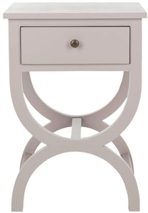 Maxine Accent Table With Storage Drawer Light Grey 434CDR