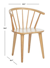 Load image into Gallery viewer, Blanchard 18&#39;&#39;H Curved Spindle Side Chair in Natural (Set of 2) #974HW

