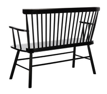 Load image into Gallery viewer, Addison Spindleback Settee in Black #994HW
