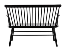 Load image into Gallery viewer, Addison Spindleback Settee in Black #994HW
