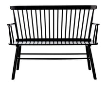 Load image into Gallery viewer, Addison Spindleback Settee in Black #994HW
