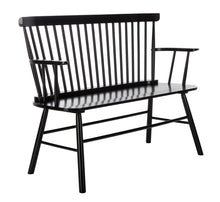 Load image into Gallery viewer, Addison Spindleback Settee in Black #994HW
