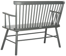 Load image into Gallery viewer, Safavieh Addison Spindleback Settee Grey 454CDR
