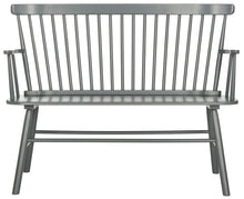 Load image into Gallery viewer, Safavieh Addison Spindleback Settee Grey 454CDR
