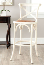 Load image into Gallery viewer, 30-inch Franklin X-Back Antique White Bar Stool Set of 2 #1326HW - 2 Separate Boxes
