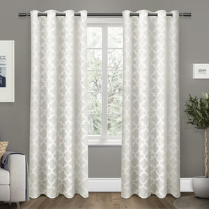 andish Solid Blackout Thermal Grommet Curtain Panels (Set of 2) GL616 (2 boxes)