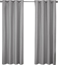 Load image into Gallery viewer, andish Solid Room Darkening Thermal Grommet Curtain Panels (Set of 2) GL1381
