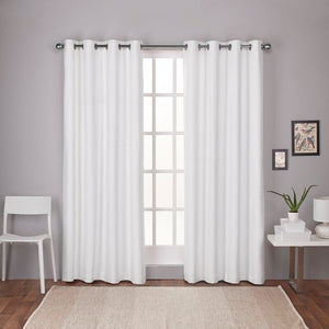 andish Solid Room Darkening Thermal Grommet Curtain Panels (Set of 2) GL927 (2 boxes)