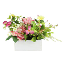 Load image into Gallery viewer, 16&quot; Pink and White Artificial Spring Floral Arrangement 1166CDR
