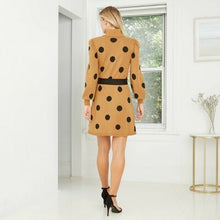 Load image into Gallery viewer, Women&#39;s Polka Dot Print Sweater Dress
