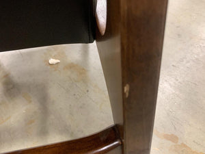 Peoria Wood Arm Chair Black
