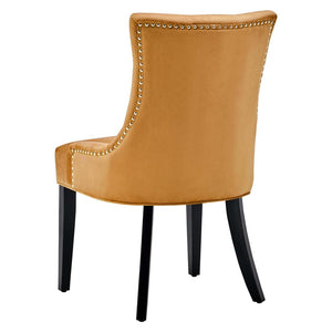 Cognac Burnett Tufted Velvet Upholstered Parsons Chair (Set of 2) #AD233