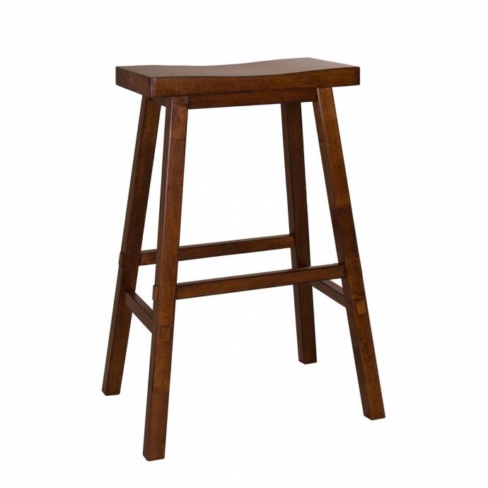 Traditional Brown Wood Stool Liberty Furniture MRM3974