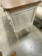 Load image into Gallery viewer, Farmhouse Reimagined Antique White And Chestnut Vanity Desk
