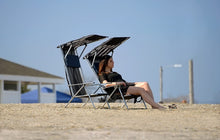 Load image into Gallery viewer, 3 Piece Shade Folding Beach Chairs #6001
