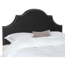 Load image into Gallery viewer, Hallmar Black Velvet Queen Headboard 3173RR
