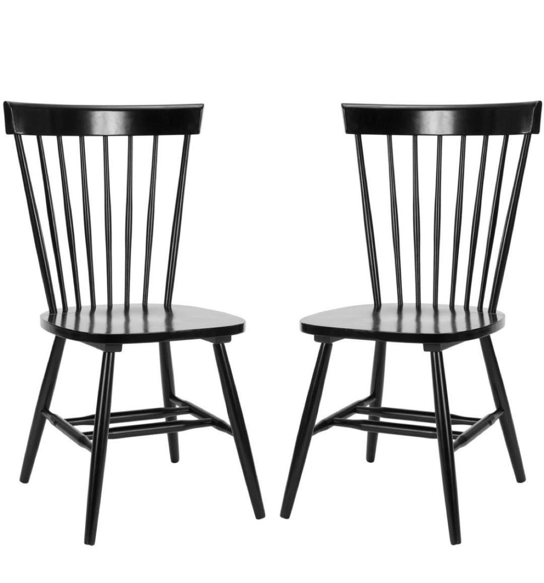 Set of 2 Dining Chair - Safavieh - Black #4209