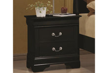 Load image into Gallery viewer, Louis Philippe III Black Transitional Style Nightstand

