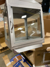 Load image into Gallery viewer, 8&quot; H x 4&quot; W x 4&quot; D Metal Lantern
