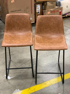 Bowden Faux Leather Counter Stool set of 2