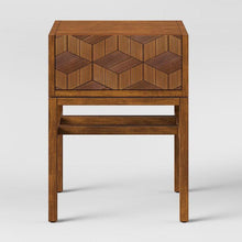 Load image into Gallery viewer, Tachuri Geometric Front Accent Table Brown - Opalhouse 10006
