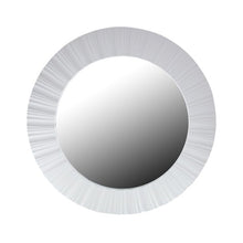 Load image into Gallery viewer, 20&quot; Simply Elegant White Fluted Frame Round Wall Mirror
