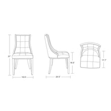 Load image into Gallery viewer, Ceets 5th Ave Dining Chairs (Set of 2) Accent Chairs, Dining Chairs Green 7542
