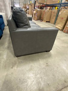 Adda 83.5'' Square Arm Full Grain Leather Sofa & Chair