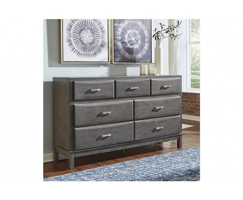 Caitbrook 7 Drawer Dresser Gray