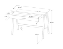 Load image into Gallery viewer, Paulo Wood Writing Desk with Drawer - Project 62™ 514AH
