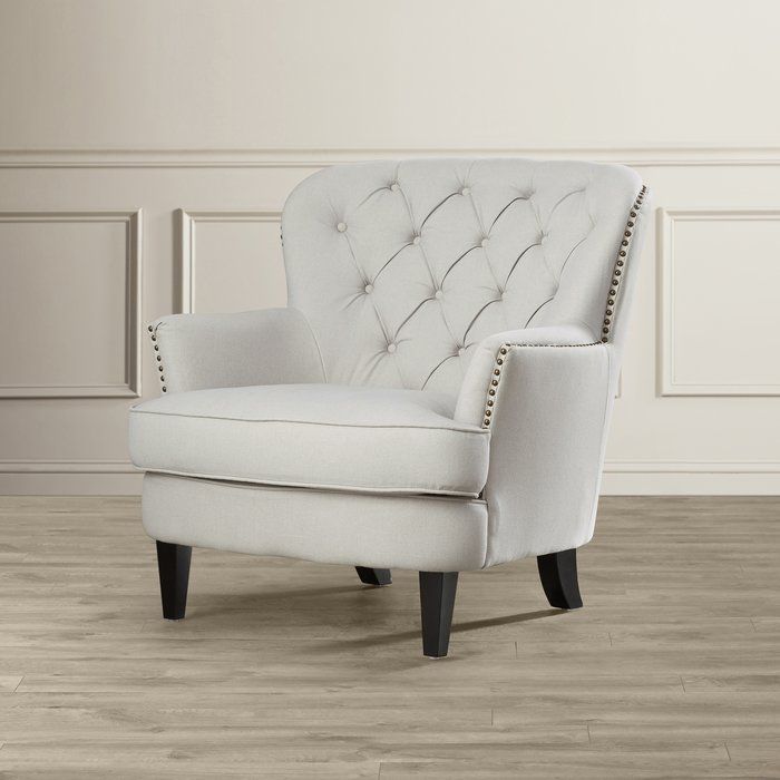 Parmelee Club Chair Light Gray Linen