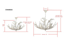 Load image into Gallery viewer, Birch 6-Light White Antler Chandelier (SB87)
