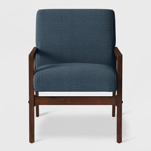 Load image into Gallery viewer, Peoria Wood Arm Chair Blue

