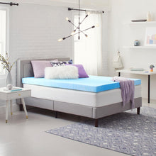 Load image into Gallery viewer, 4 in. Gel-Infused Twin XL Size Memory Foam Mattress Topper #856HW

