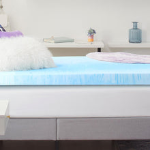 Load image into Gallery viewer, 4 in. Gel-Infused Twin XL Size Memory Foam Mattress Topper #856HW
