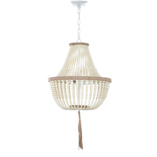 Load image into Gallery viewer, Lush Kristi 3-Light Cream Beaded Pendant - 332CE
