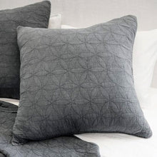 Load image into Gallery viewer, Oslo Grey Denim Euro Sham 28x28
