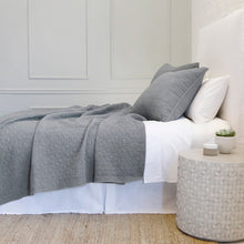 Load image into Gallery viewer, Oslo Grey Denim Euro Sham 28x28
