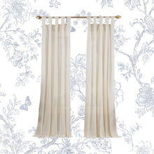Load image into Gallery viewer, Liebert Solid Semi-Sheer Tab Top Single Curtain Panel Set of 2 GL955
